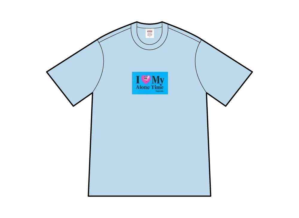 Supreme Alone Time Tee "Powder Blue"