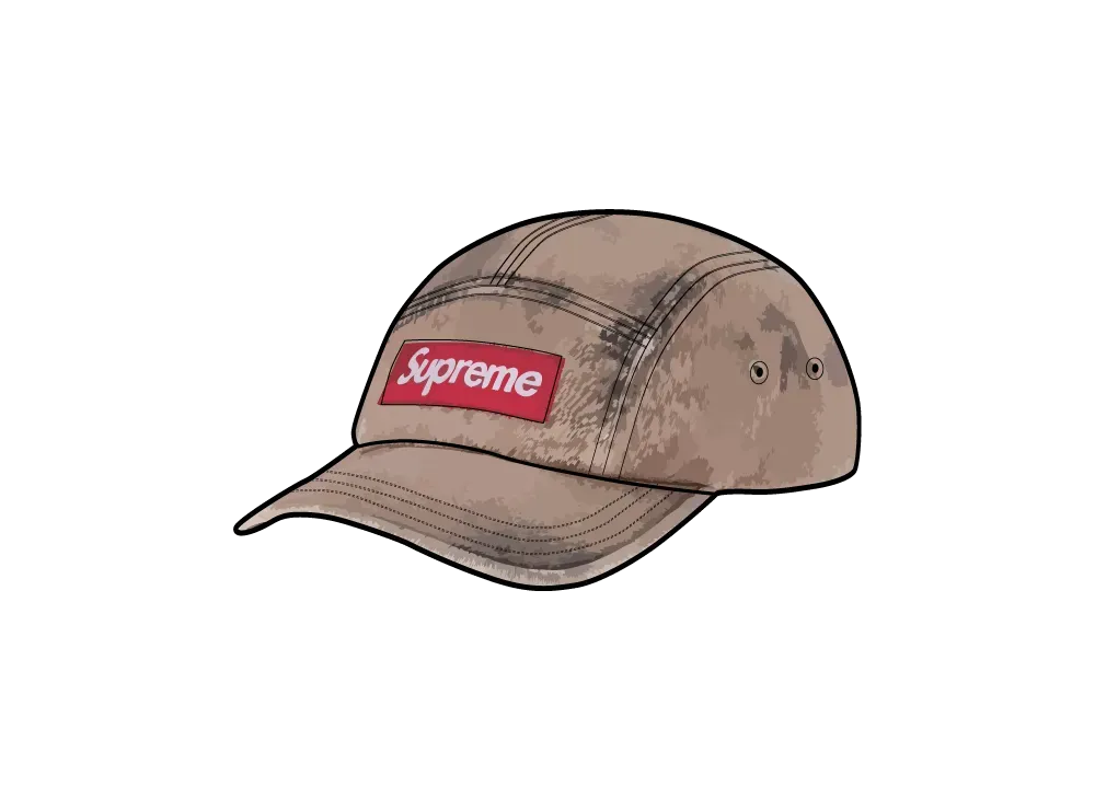 Supreme Overdyed Camp Cap "Tan"