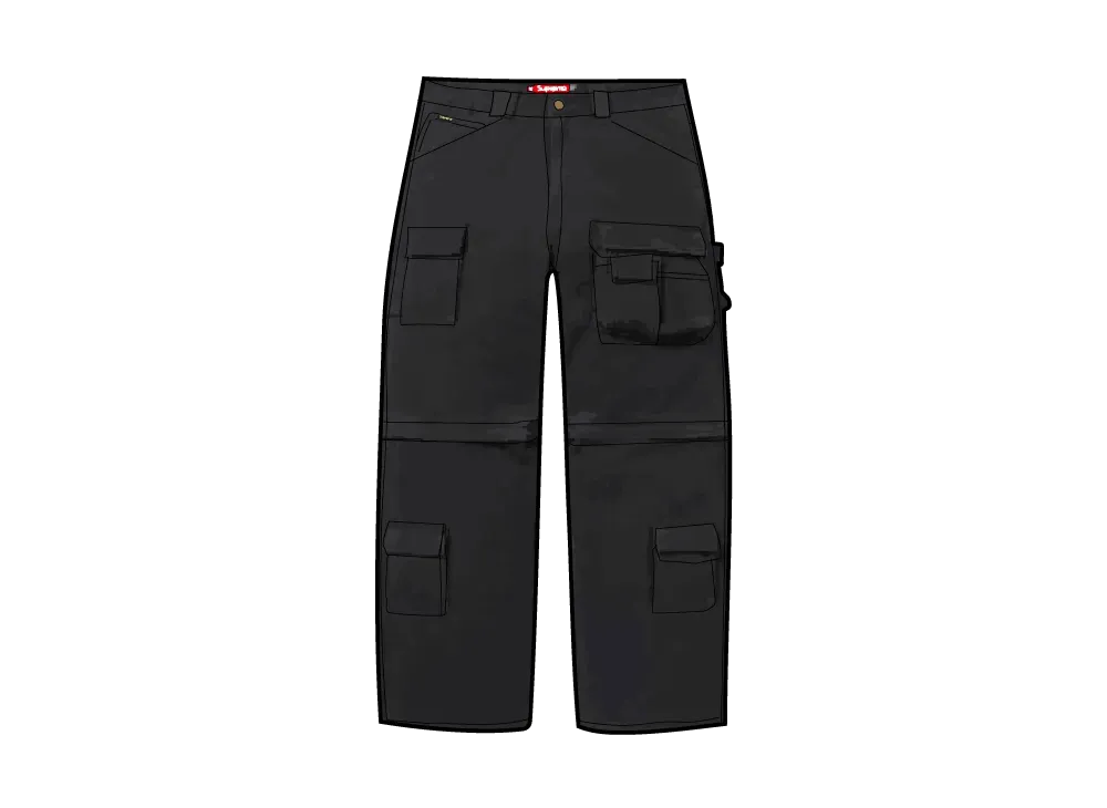Supreme Zip-Off Utility Pant "Black"