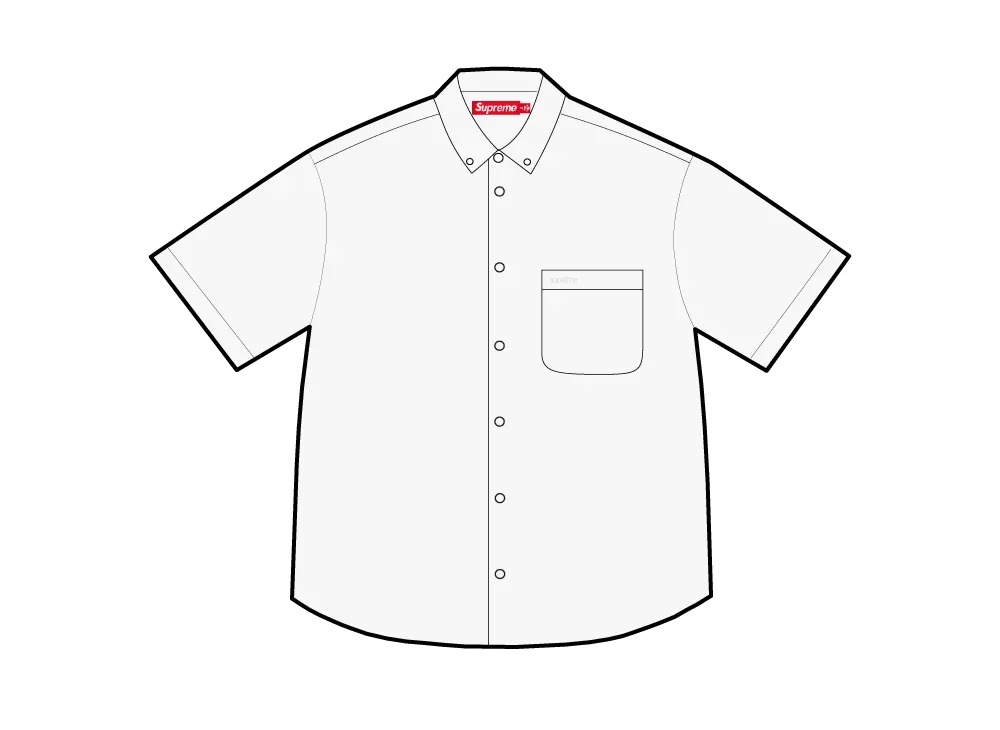 Supreme Loose Fit Oxford S/S Shirt "White"