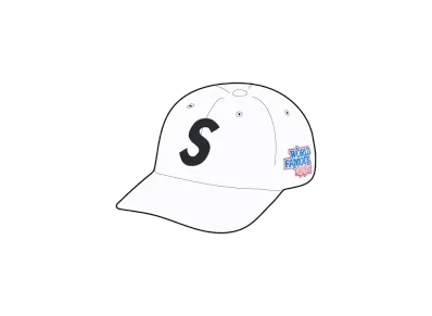 Supreme World Famous S Logo 6-Panel "White"