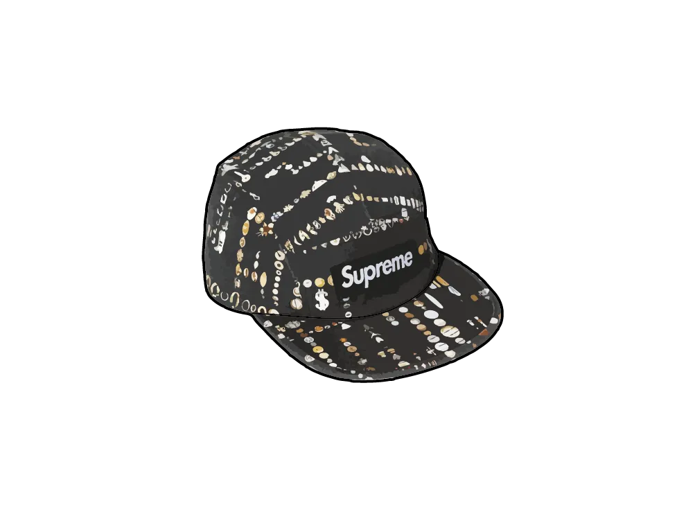Supreme x Mike Kelley Camp Cap "Black"