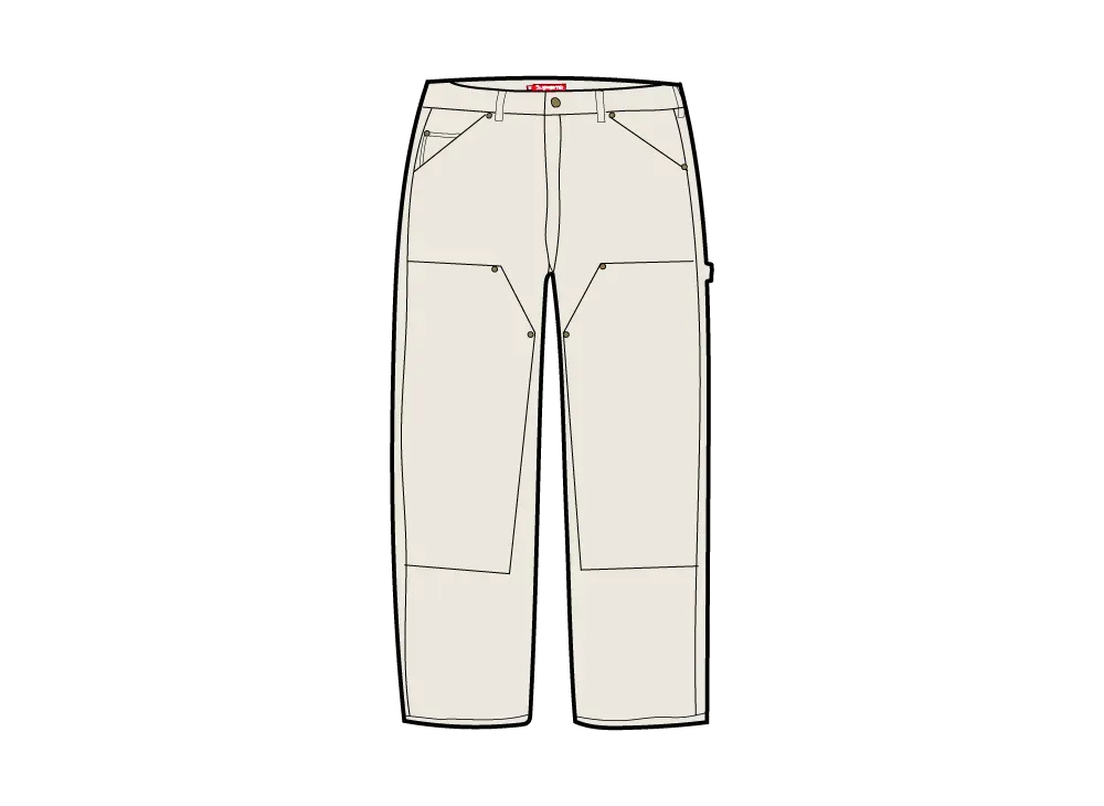 Supreme Worn Double Knee Painter Pant (26SS) "Natural"