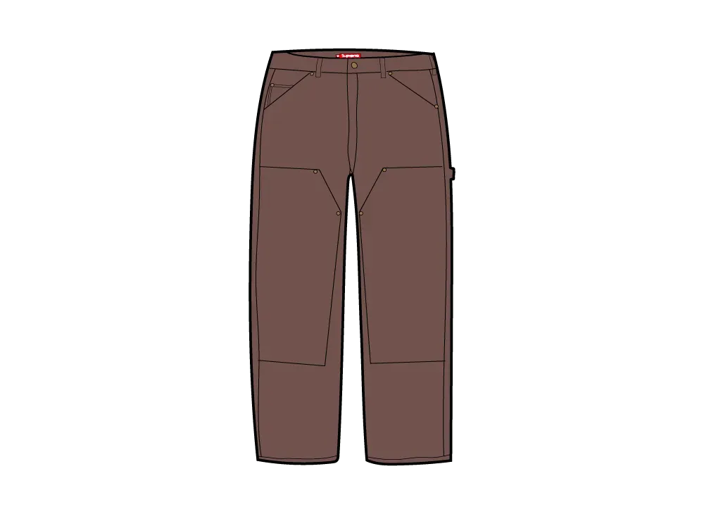 Supreme Worn Double Knee Painter Pant (26SS) "Brown"