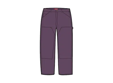 Supreme Worn Double Knee Painter Pant (26SS) "Purple"