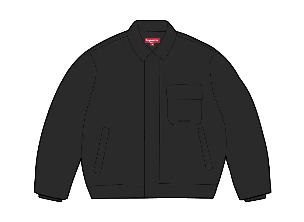 Supreme Cordura Twill Utility Jacket "Black"