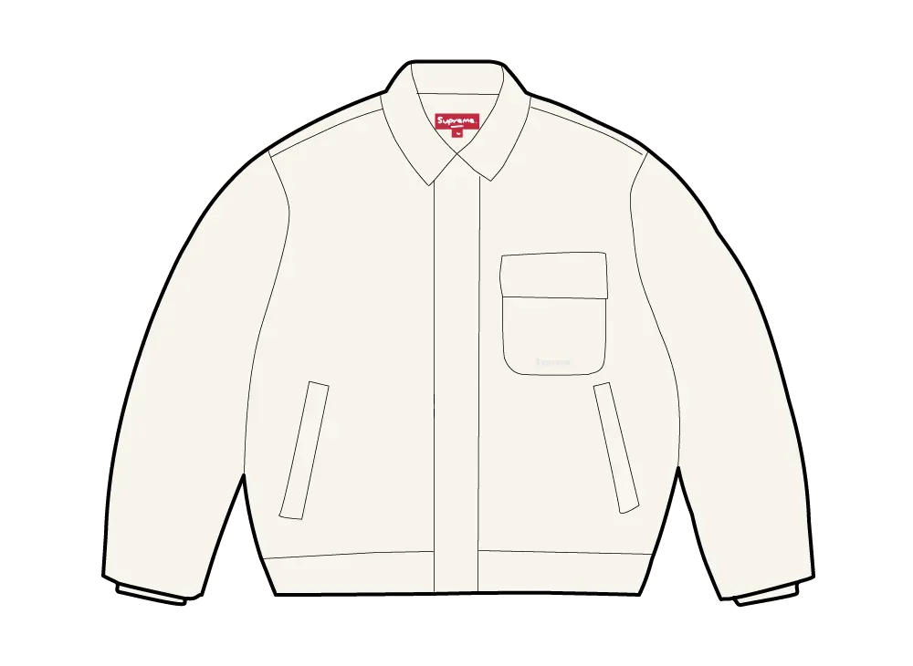 Supreme Cordura Twill Utility Jacket "White"