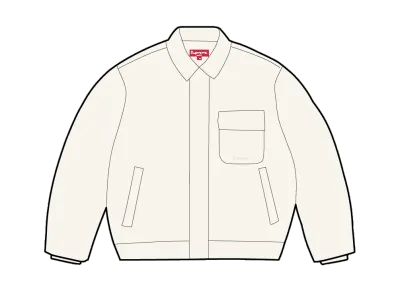 Supreme Cordura Twill Utility Jacket "White"