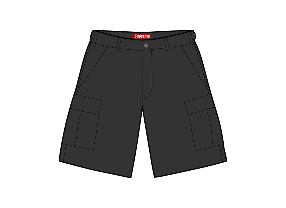 Supreme Cargo Short (26SS) "Black"
