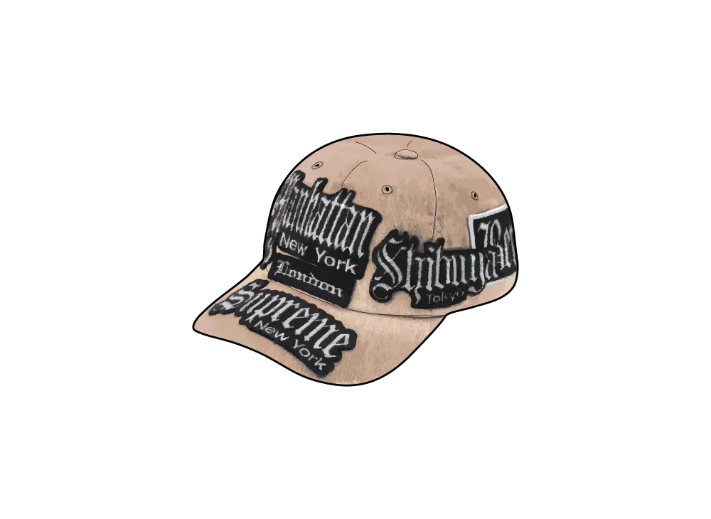 Supreme City Patches 6-Panel "Tan"