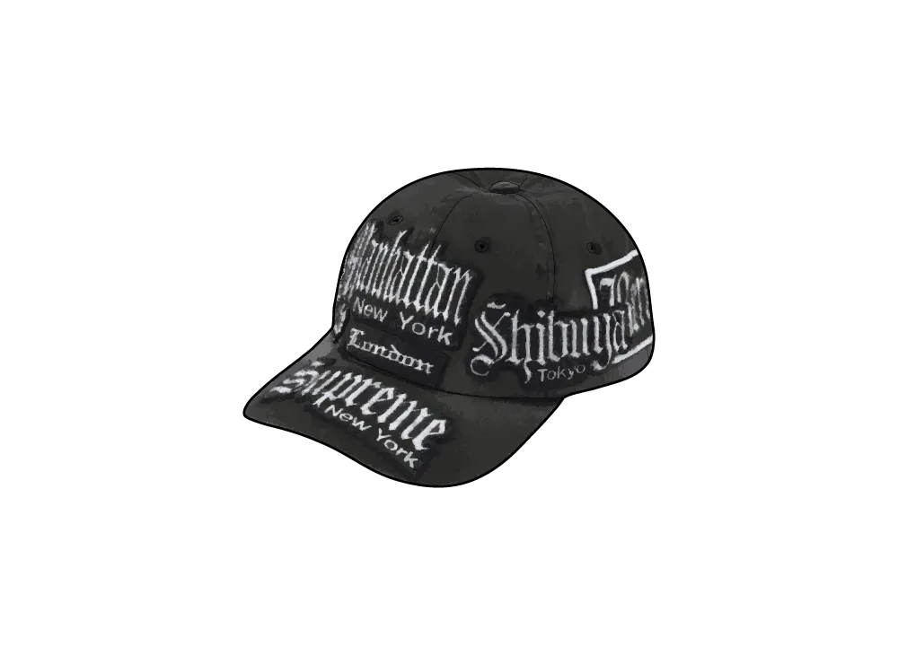Supreme City Patches 6-Panel "Black"