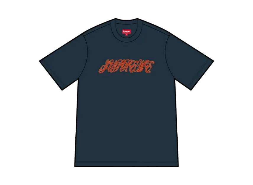 Supreme Raised Script S/S Top Supreme Raised Script S/S Top