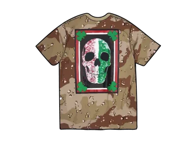 Supreme x Mike Kelley Banner Tee "Chocolate Chip Camo"