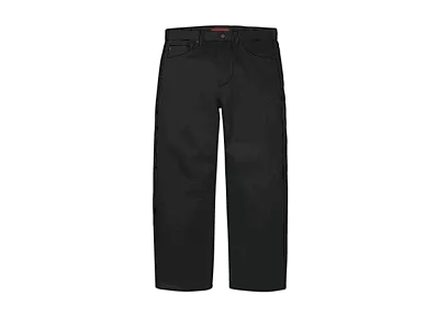 Supreme Rigid Loose Fit Selvedge Jean (26SS) "Rigid Black"