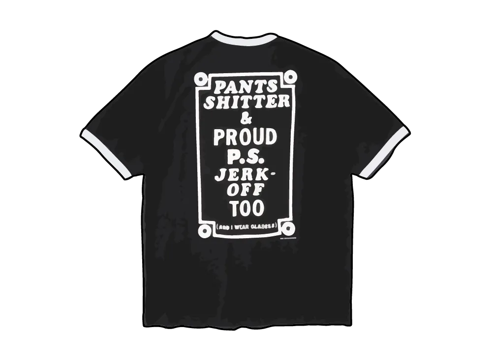 Supreme x Mike Kelley Ringer Tee "Black"