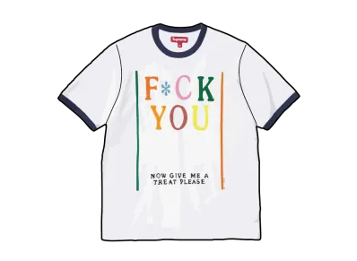 Supreme x Mike Kelley Ringer Tee "White"