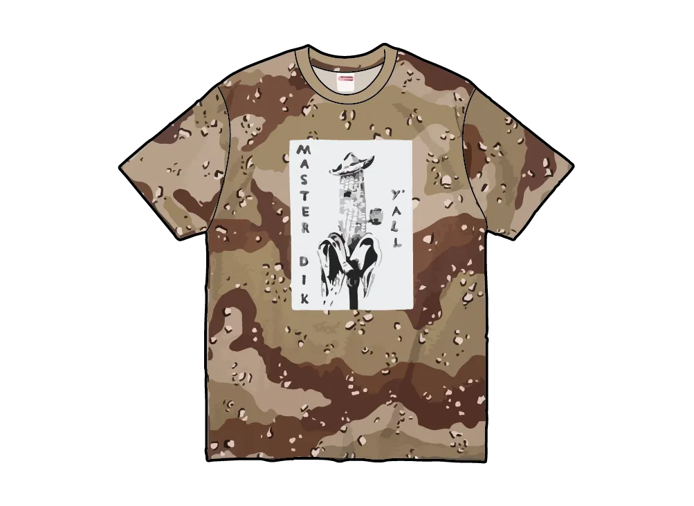 Supreme x Mike Kelley Tee "Chocolate Chip Camo"