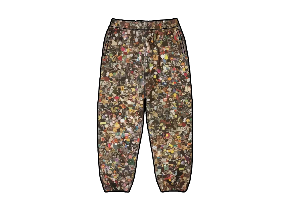 Supreme x Mike Kelley Sweatpant "Multicolor"