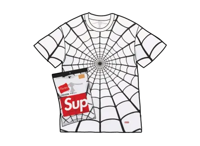 Supreme x Hanes Spider-Man Tagless Tees (2 Pack) "White"