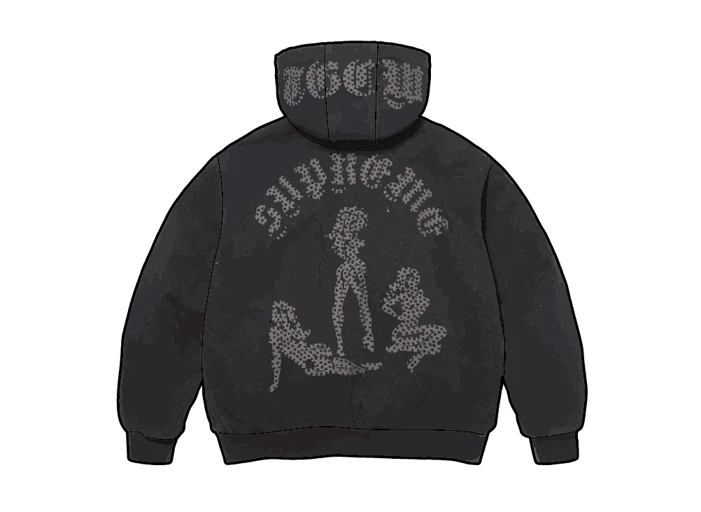 Supreme x The Great China Wall Hooded Work Jacket "Black"