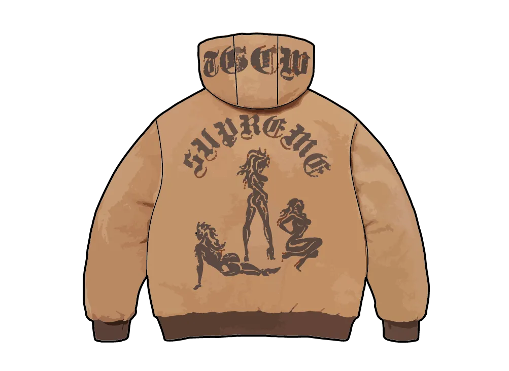 Supreme x The Great China Wall Hooded Work Jacket "Tan"