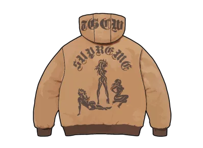 Supreme x The Great China Wall Hooded Work Jacket "Tan"