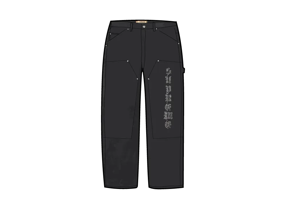 Supreme x The Great China Wall Double Knee Painter Pant "Black"