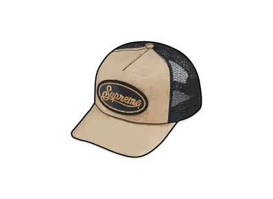 Supreme Raffia Mesh Back 5-Panel "Tan"