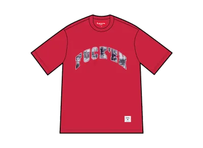 Supreme Fuck Em Plaid S/S Top "Red"