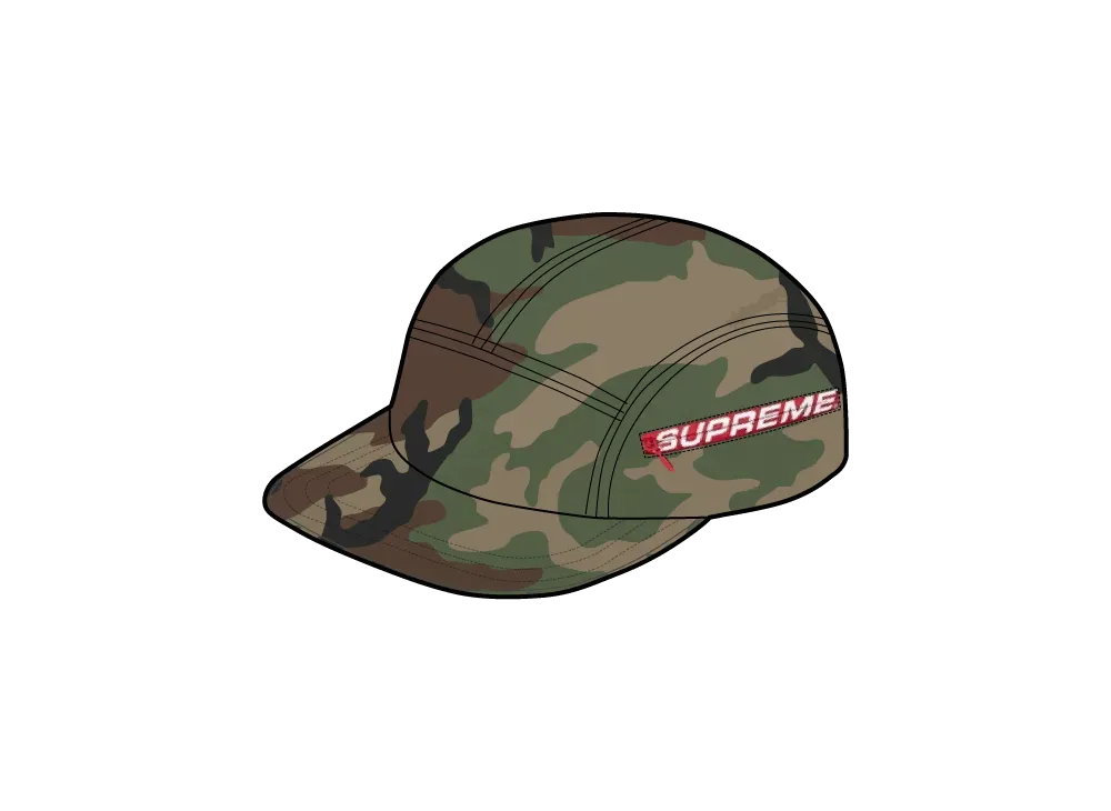Supreme Side Zip Camp Cap "Woodland Camo"