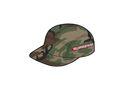 Supreme Side Zip Camp Cap "Woodland Camo"