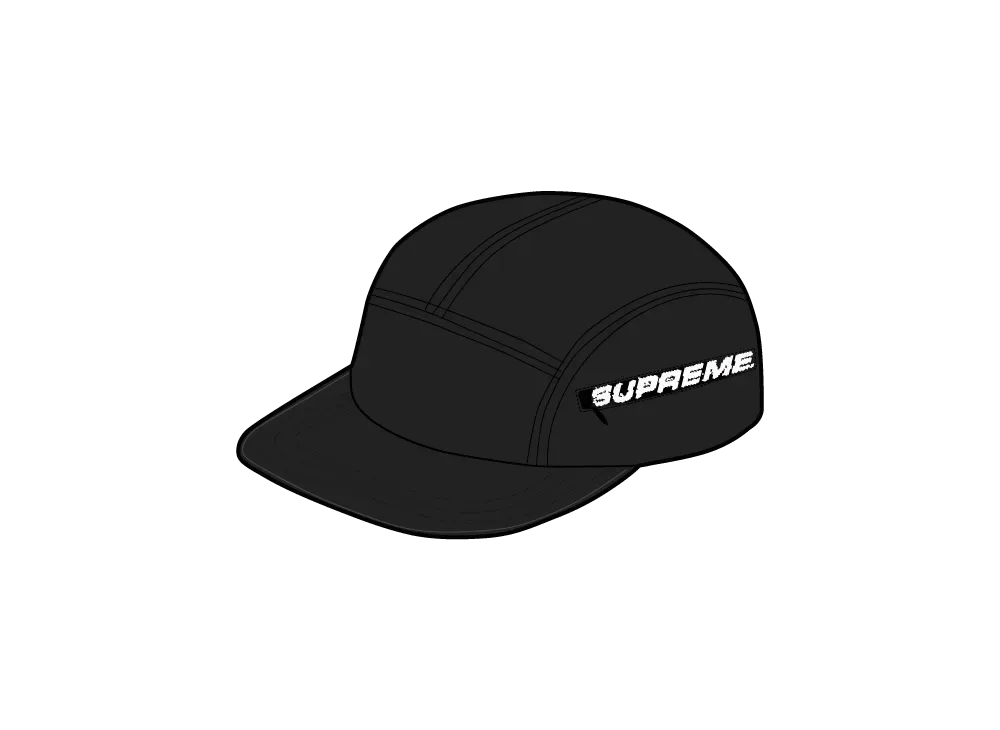 Supreme Side Zip Camp Cap "Black"
