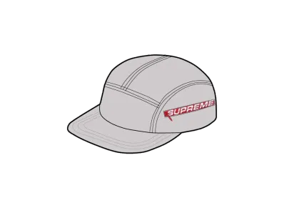 Supreme Side Zip Camp Cap "Grey"