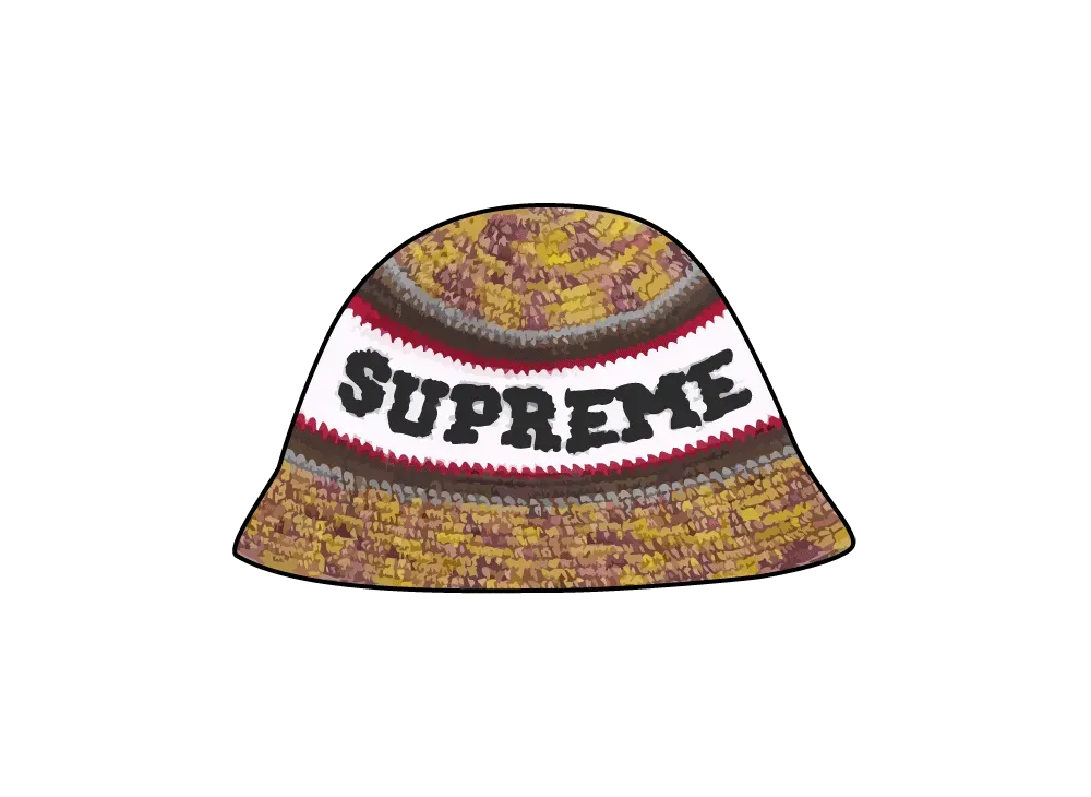 Supreme Knit Logo Crusher "Yellow"