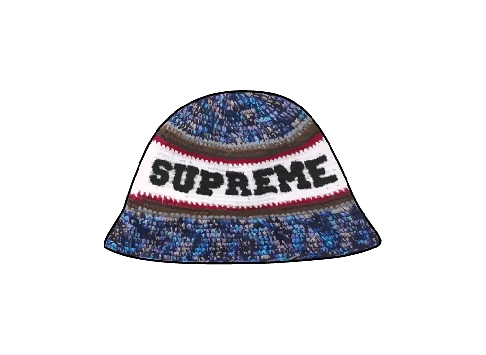 Supreme Knit Logo Crusher "Navy"