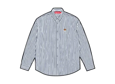 Supreme Stripe Shirt "White"
