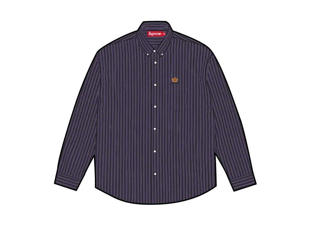 Supreme Stripe Shirt "Purple"