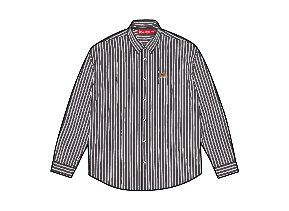 Supreme Stripe Shirt "Black"
