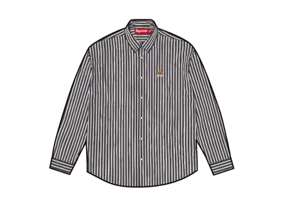 Supreme Stripe Shirt "Black"
