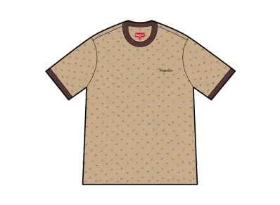 Supreme Hearts Intarsia Ringer Tee "Tan"