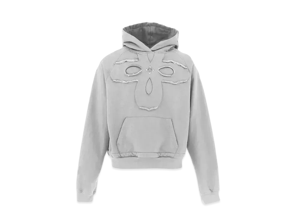 SURGERY Clover Logo Patchs Sweat Hoodie "Grey"