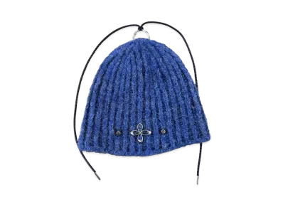 SURGERY Clover Logo Double-Strap Beanie "Blue"