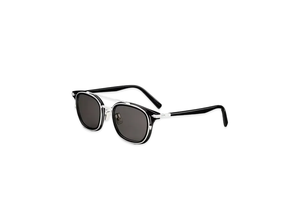 DiorBlackSuit Bio-Acetate Sunglasses Square "Silver/Black/Gray"