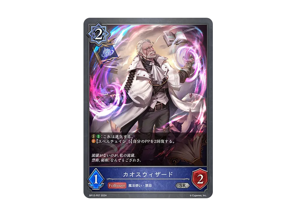 カオスウィザード (EVOLVE) SR-P [BP12-P07](ブースターパック 第12弾「黒鉄の侵略者」)