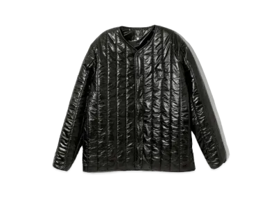 SOUTH2 WEST8 Quilted Crew Neck Cardigan "Black"
