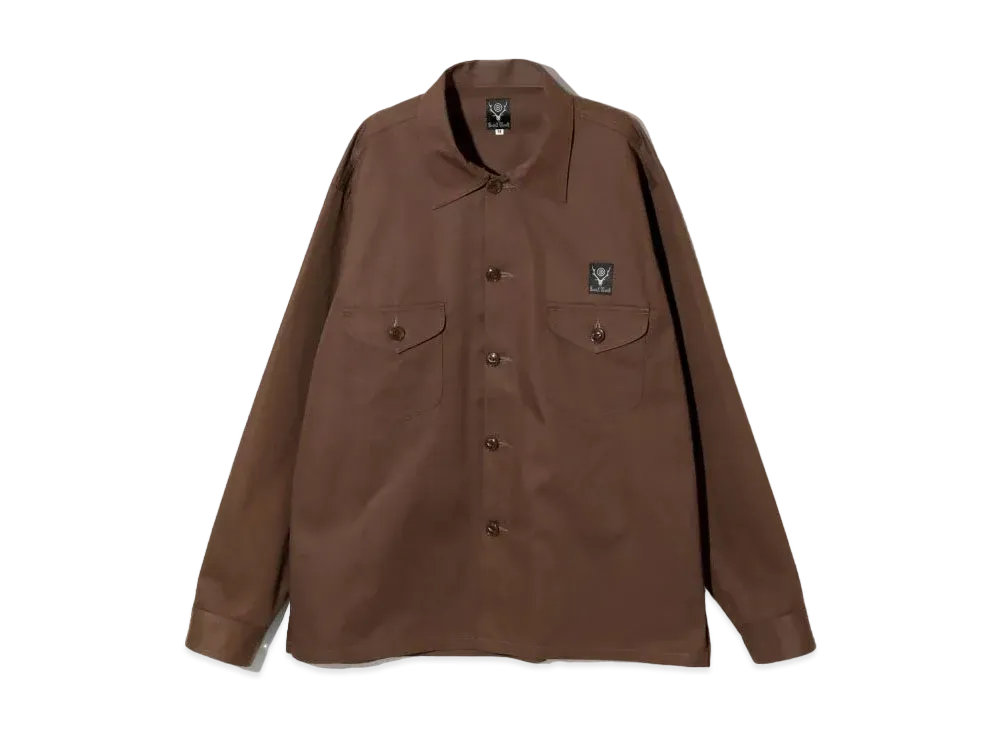 SOUTH2 WEST8 Smokey Shirt "Brown"