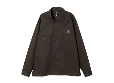 SOUTH2 WEST8 Smokey Shirt "Dark Brown"