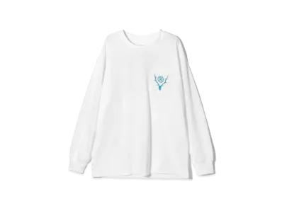 SOUTH2 WEST8 L/S Round Pocket Tee "White"