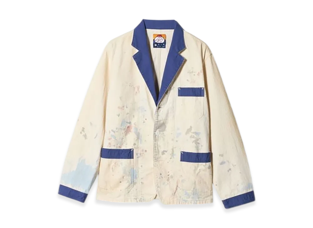 SWJP for UNITED ARROWS & SONS Two Tone HB Jacket "Off White"