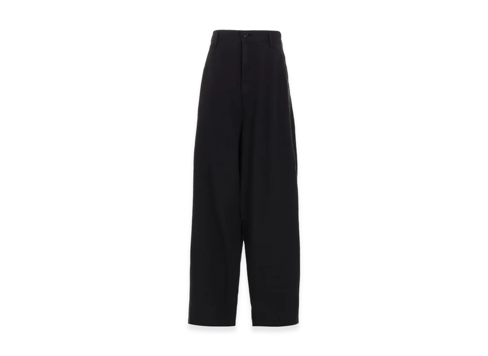 S'YTE Brushed Washer Finish Broad 5Pocket Wide Pants "Black"